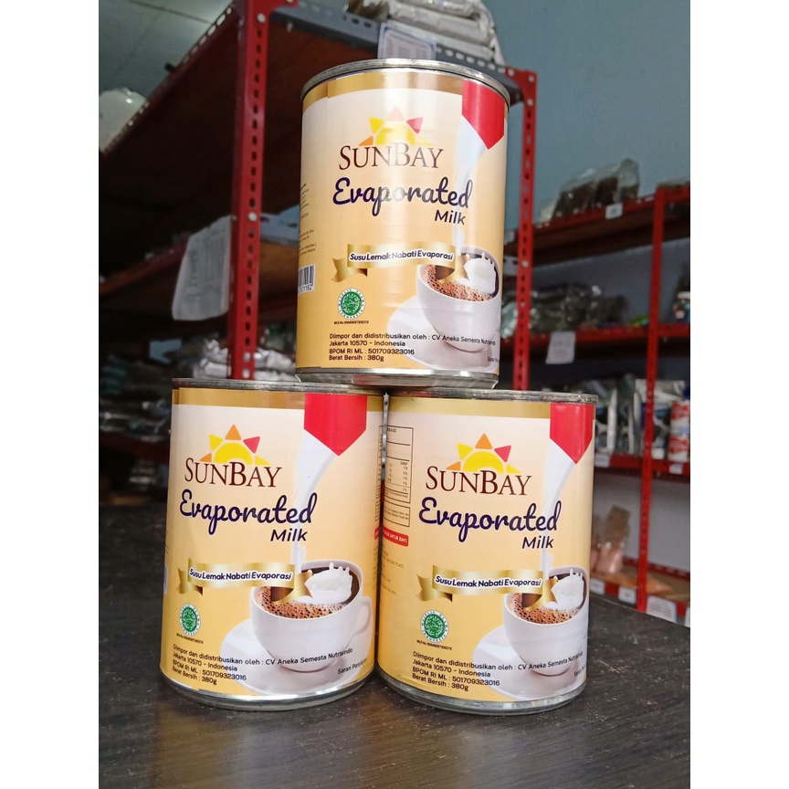 

Sunbay Evaporated Milk, Susu Evaporasi Sunbay 380 gr