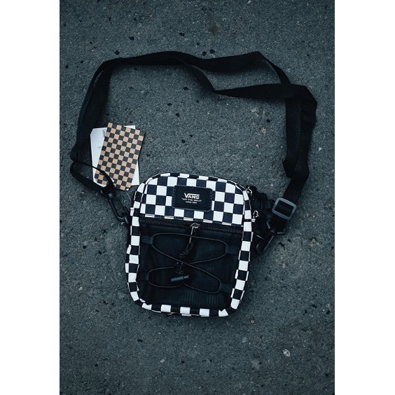 Vans Crossbody Bag Checkerboard White Black ⁣⁣