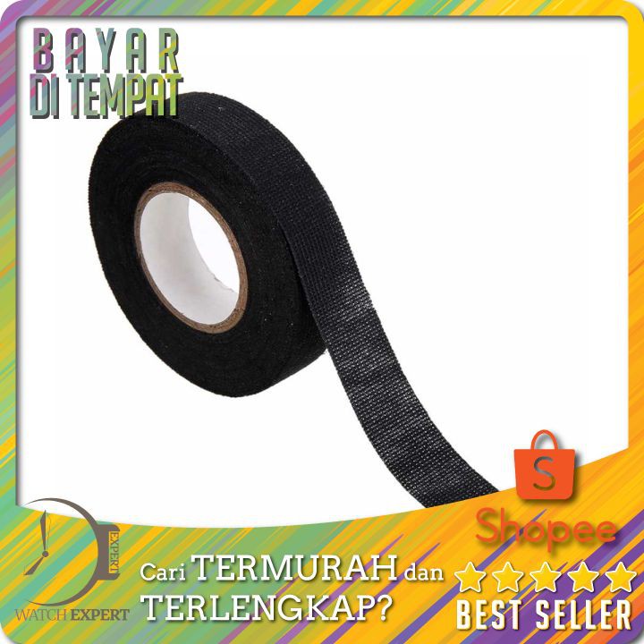 TERLARIS Lakban Kabel Listrik Adhesive Cloth Wiring Tape 19mm Mayitr AG BI02980