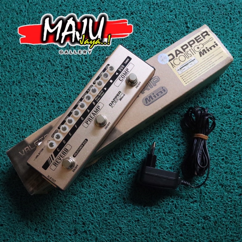 efek gitar akustik valeton dapper acoustic mini original compressor reverb equalizer