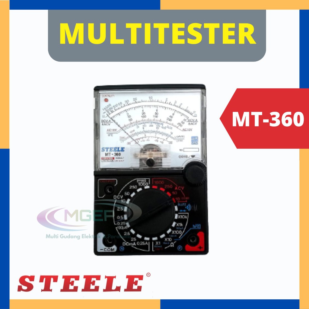 Steele Multi Tester Fuse dan Diode Analog MT 360