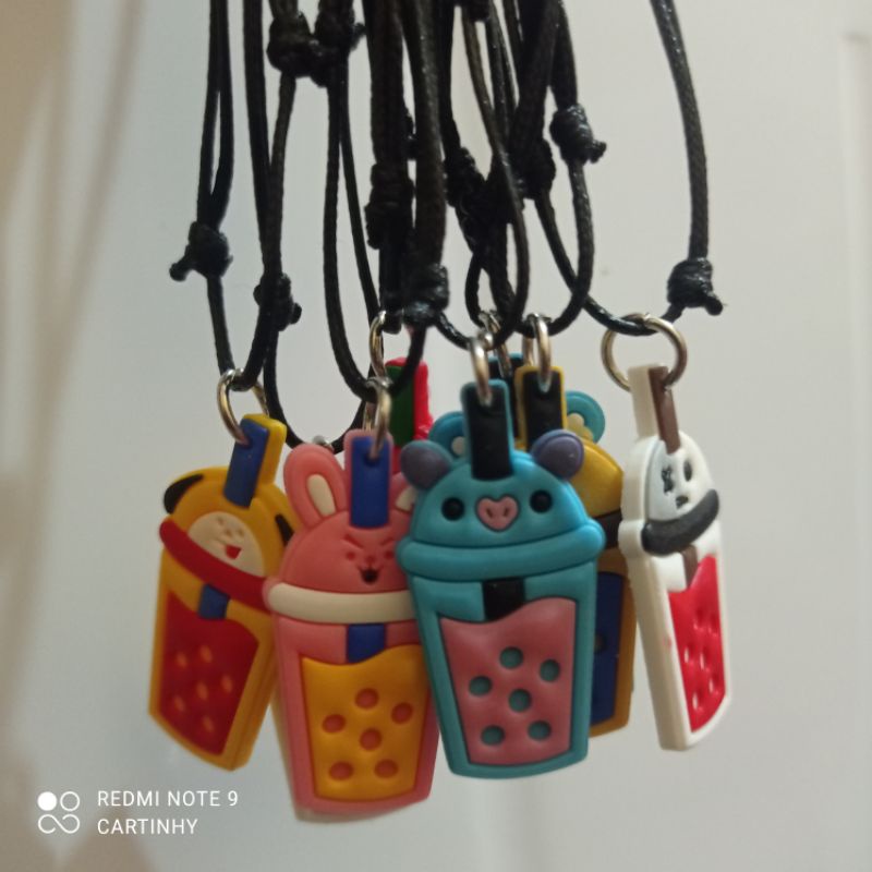 kalung liontin bts bt21 boba per gros 144pc#cartinhy