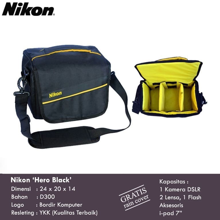 tas kamera dslr nikon D3500 D850 D7500 D5600 D3400 D500 D5 D7200 D810A D5500 D750 D810 D45 Df D5300