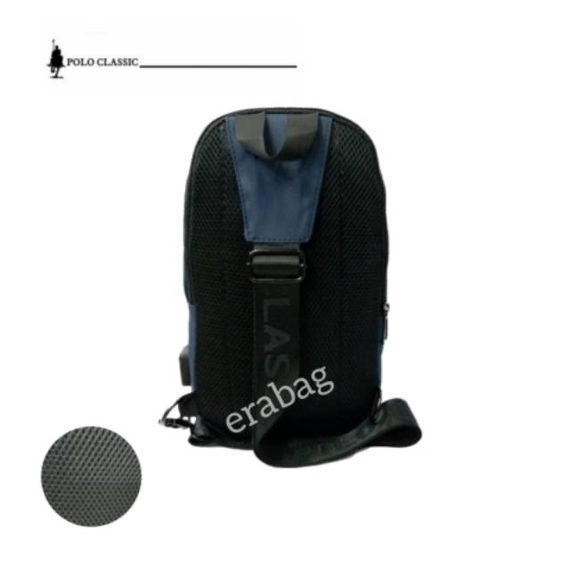 Tas selempang sling bag usb port polo classic