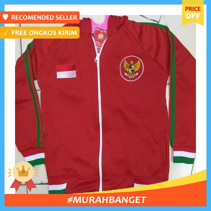 JAKET BOLA - JAKET TIMNAS INDONESIA ANAK ANAK - SEPAK BOLA & FUTSAL