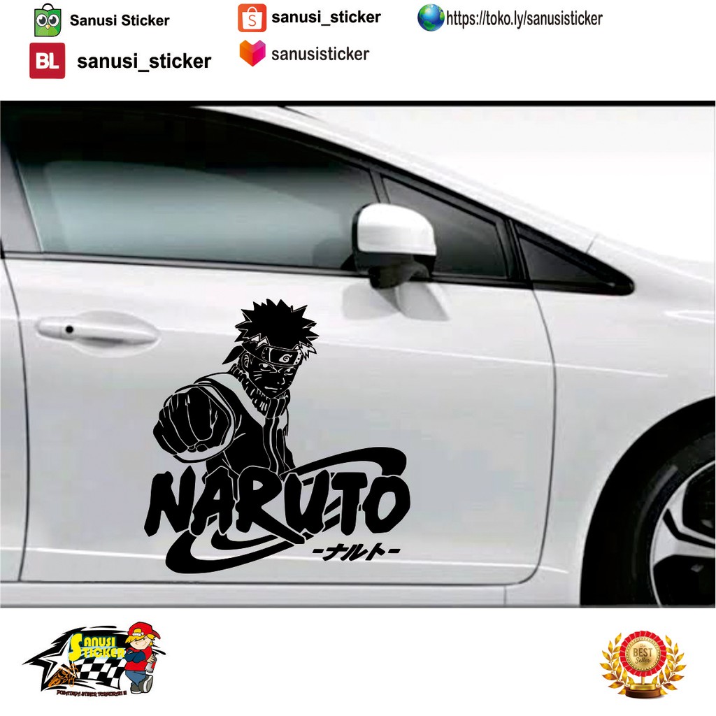 Terlaris Promo Stiker Mobil Decal Stiker Cutting Stiker Desain Naruto 3D V1 Murah Meriah Shopee Indonesia
