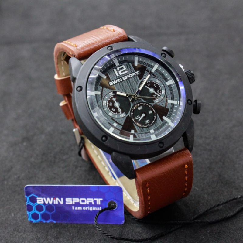 JAM TANGAN PRIA BWIN SPORT B506 ORIGINAL CRONO VARIASI BWIN ORIGINAL