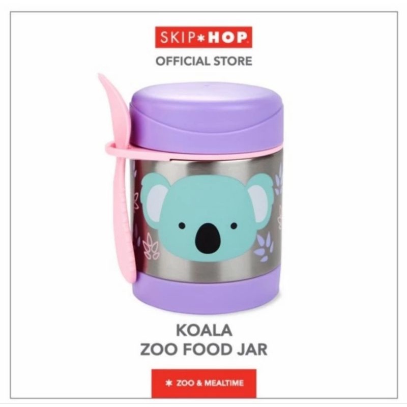 Skip Hop Zoo Food Jar - Kontainer Makanan Hangat &amp; Dingin