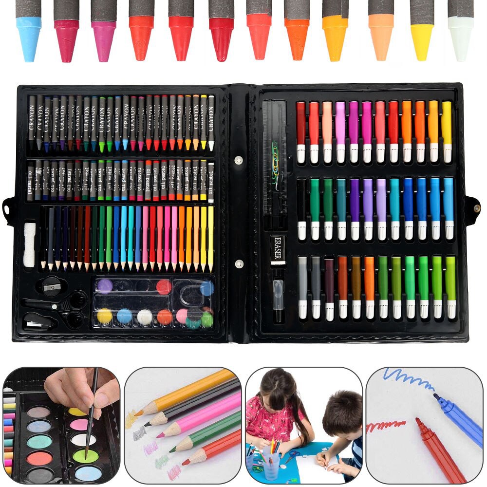 COD SHENAR CRAYON ART SET 150 PENSIL WARNA / COLOURING SET 150 PCS / GULALI BOOKS PAKET MEWARNAI