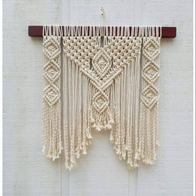 READY STOK) macrame hiasan dinding / macrame wall hanging/ Dekorasi rumah