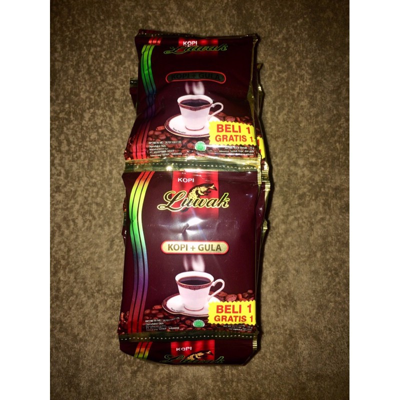 

Luwak Kopi+Gula 1 Renceng Isi 20 Sachet