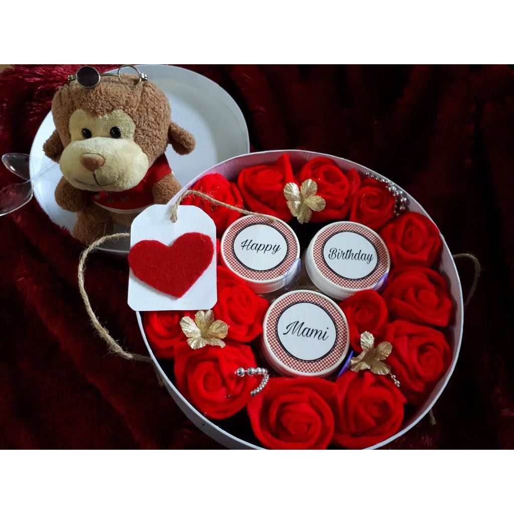 

bunga box isi ccheese cake