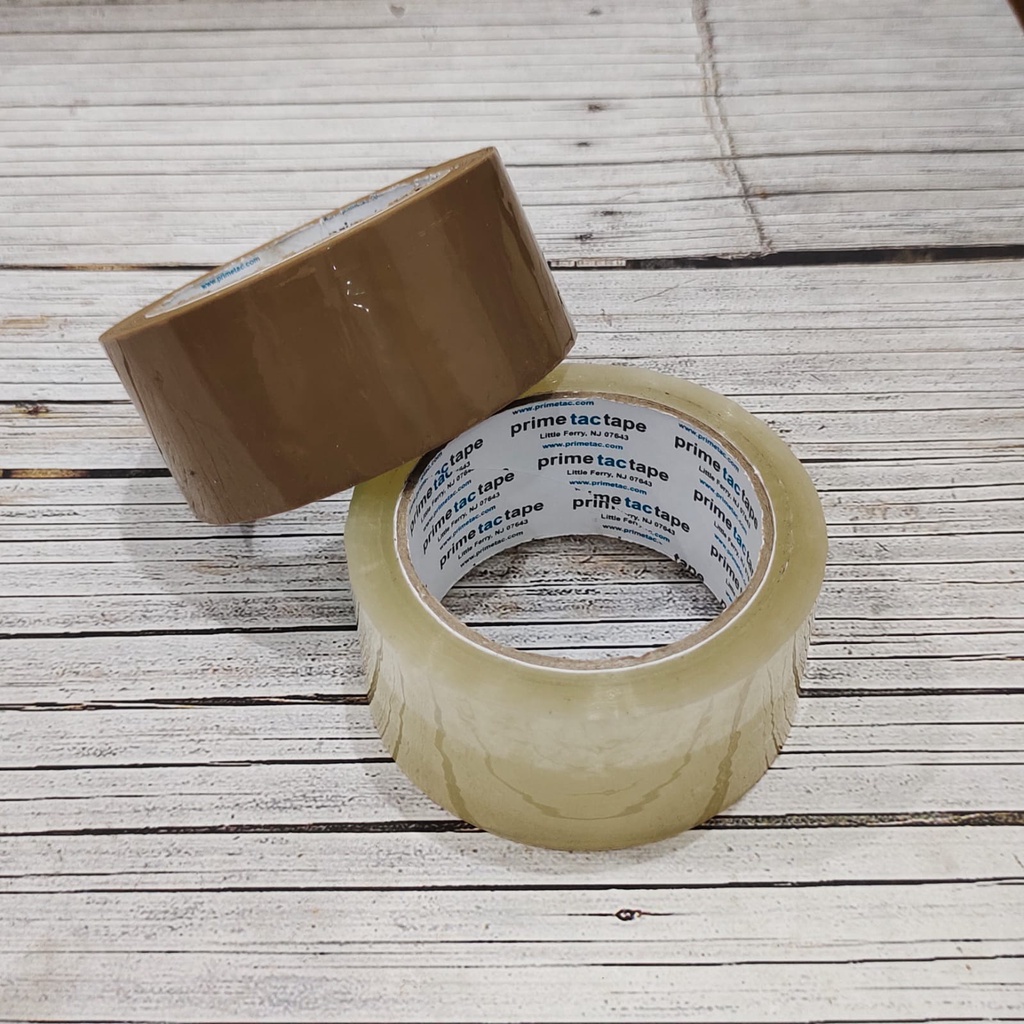 

Lakban 48 mm 100 yard Prime Tac Tape Bening Isolasi OPP 2 Inch Solasi