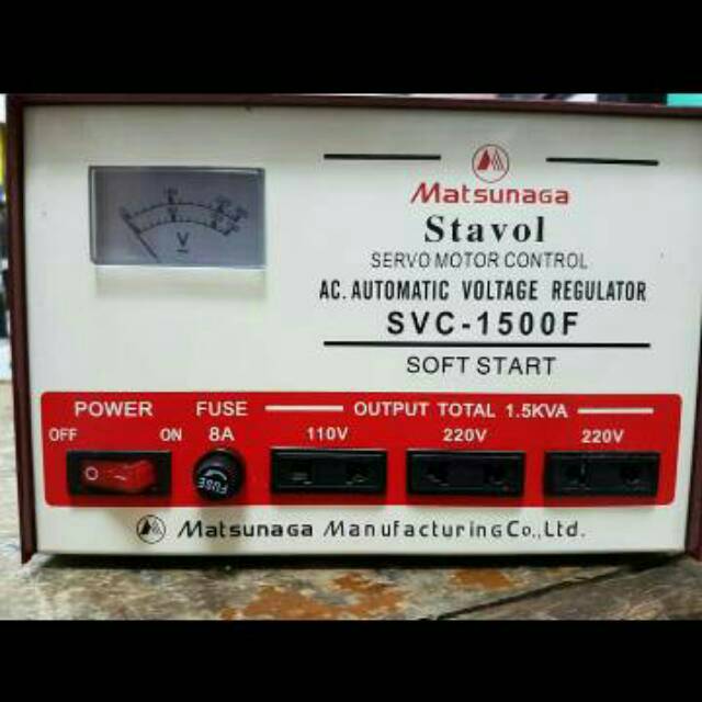 Stavolt Stabilizer Voltage 1500VA MATSUNAGA (Servo Motor)