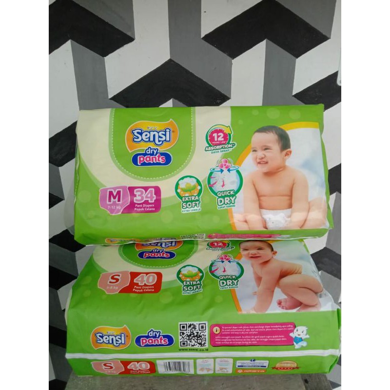 SENSI pants pampers celana s40,m34