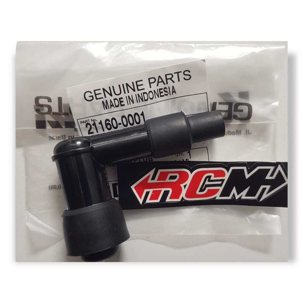 21160-0001 COP KOP CANGKLONG TUTUP BUSI CAP ASSY NOISE SUPPRESSOR KAZE R K2 KLX 150 ORI ORIGINAL KAWASAKI KGP ASLI