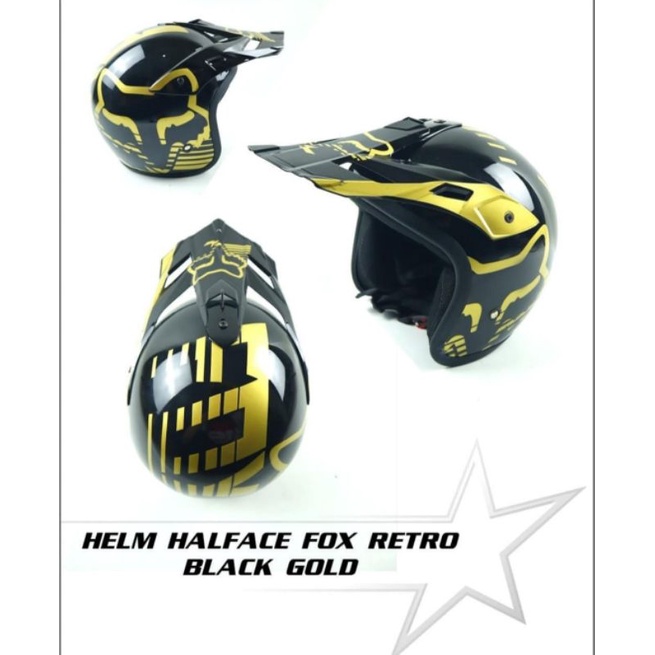 Helm cross helm semi trail helm fox half face helmet adventure