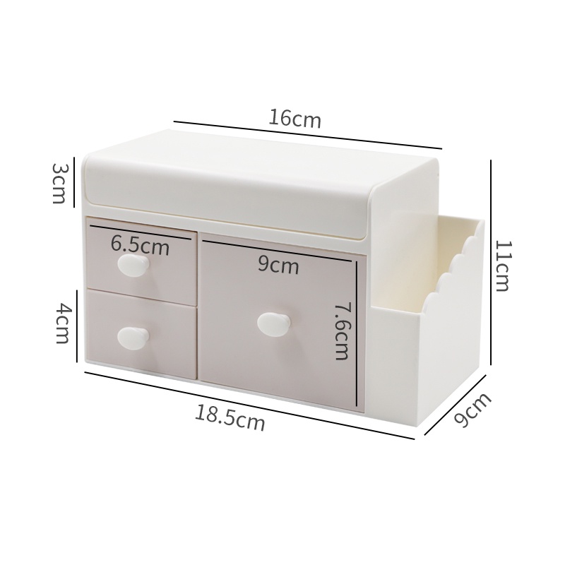 SX-5015 kotak penyimpanan desktop dengan tempat pena