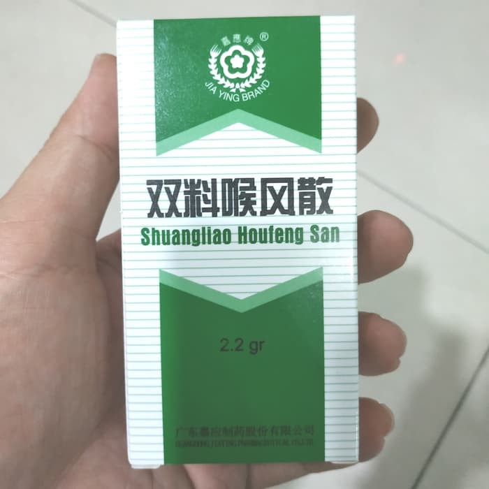 Shuangliao Houfeng San Obat Sariawan Bubuk Au Hong Sua Import