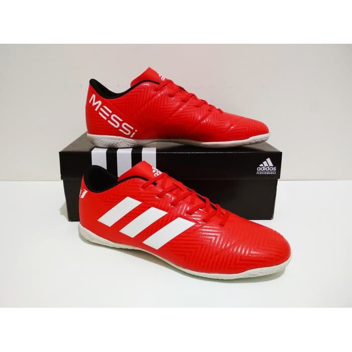 Olahraga SEPATU FUTSAL Adidas NEMEZIZ IC New Grade Ori (Red White)