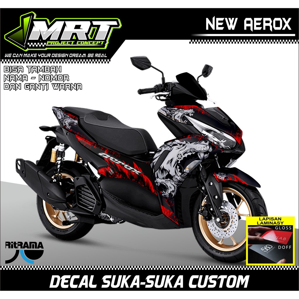 Decal Stiker Aerox 2021 Variasi Fullbody Decal Aerox 2021 Stiker Dekal Sticker Aerox 155