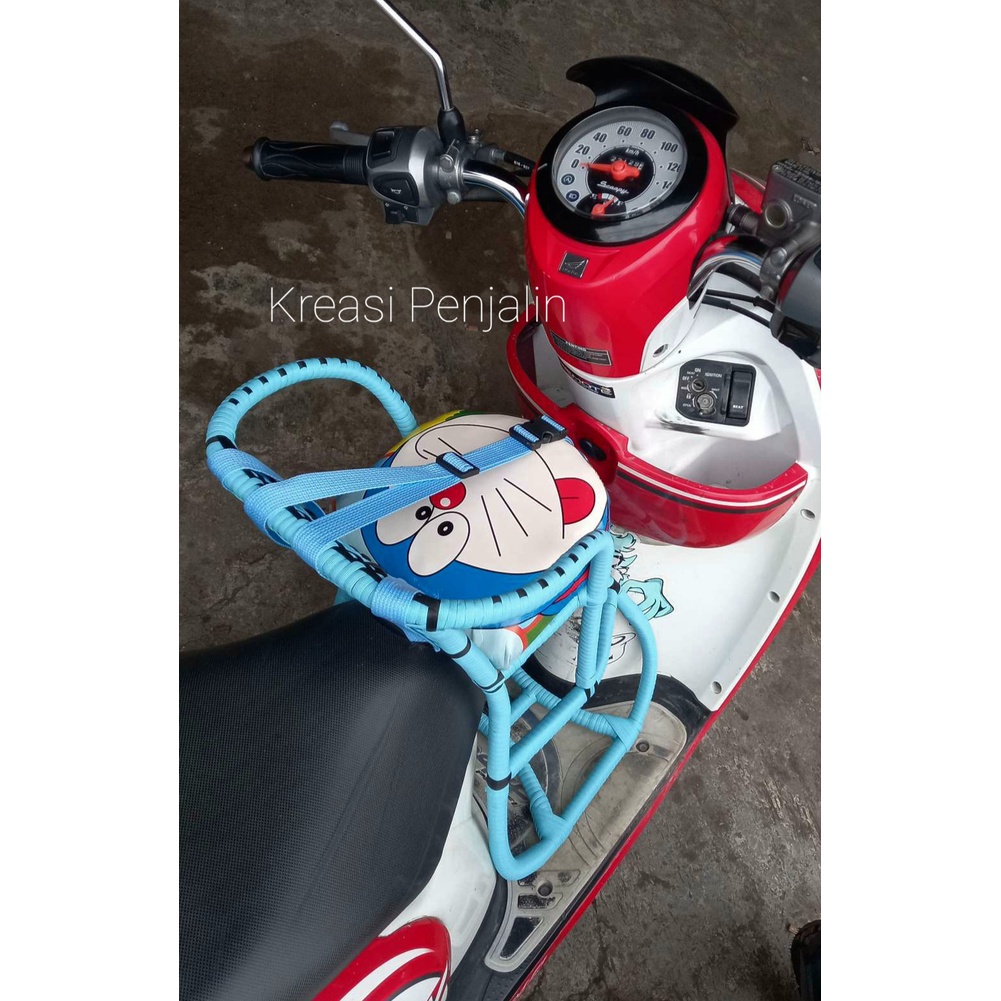 Boncengan Anak Digunakan Untuk Motor Matic Full Anyam Free Sabuk Pengaman