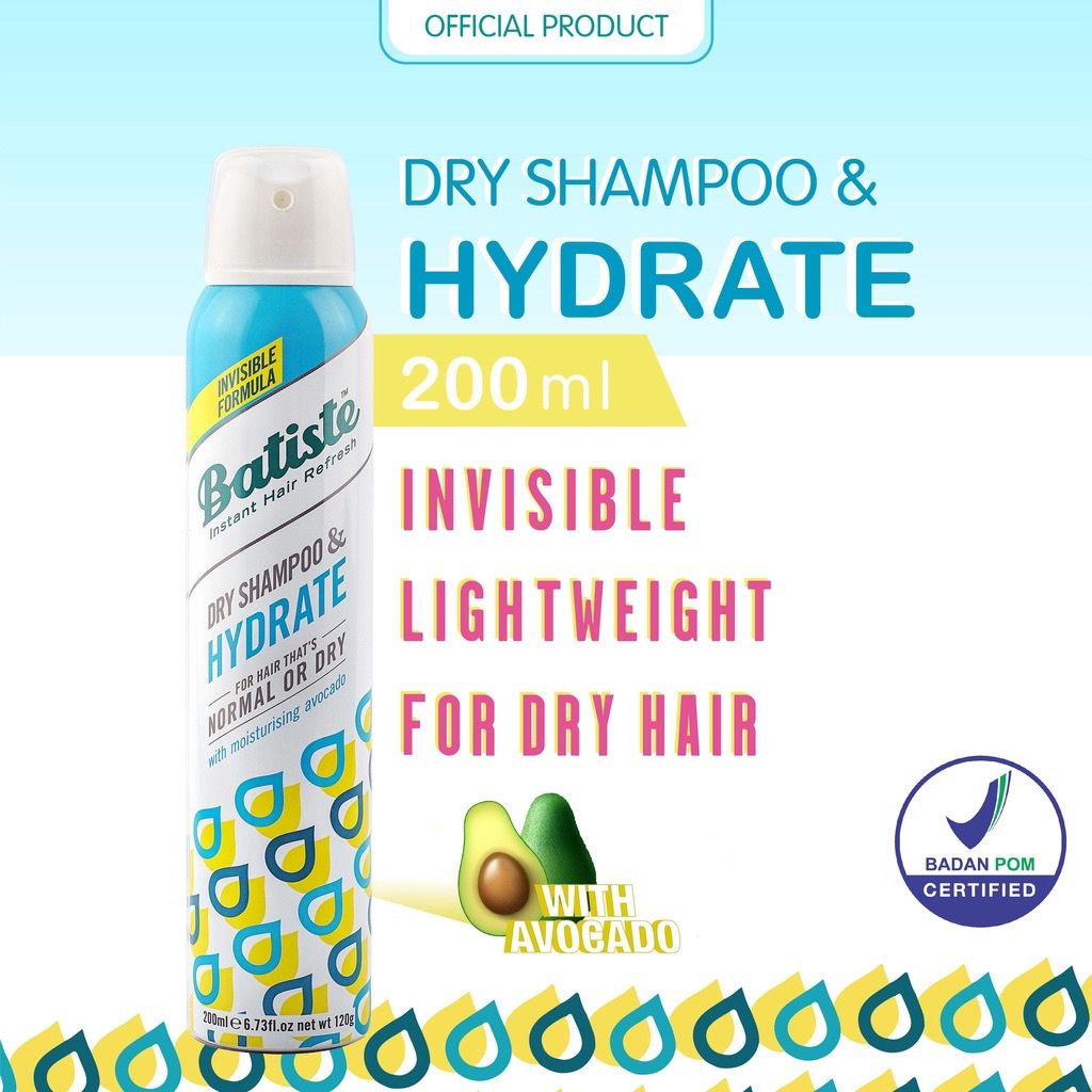 BATISTE Benefit Dry Shampoo &amp; Hydrate 200ml