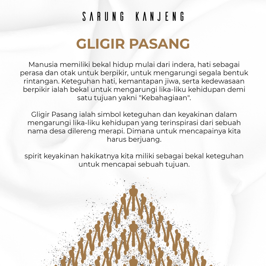 SARUNG KANJENG| SARUNG BATIK MOTIF GLIGIR PASANG HANDMADE