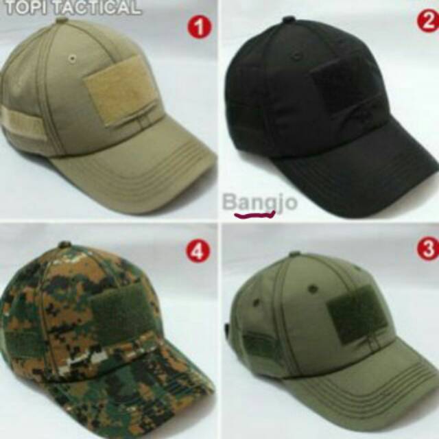 topi pet loreng dan polos