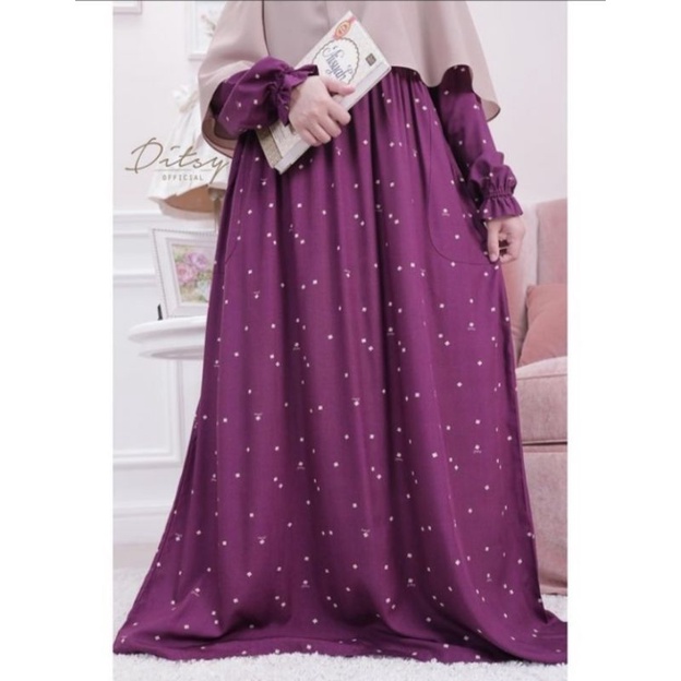 Preloved Scatolla Plum Ditsy (Booked)