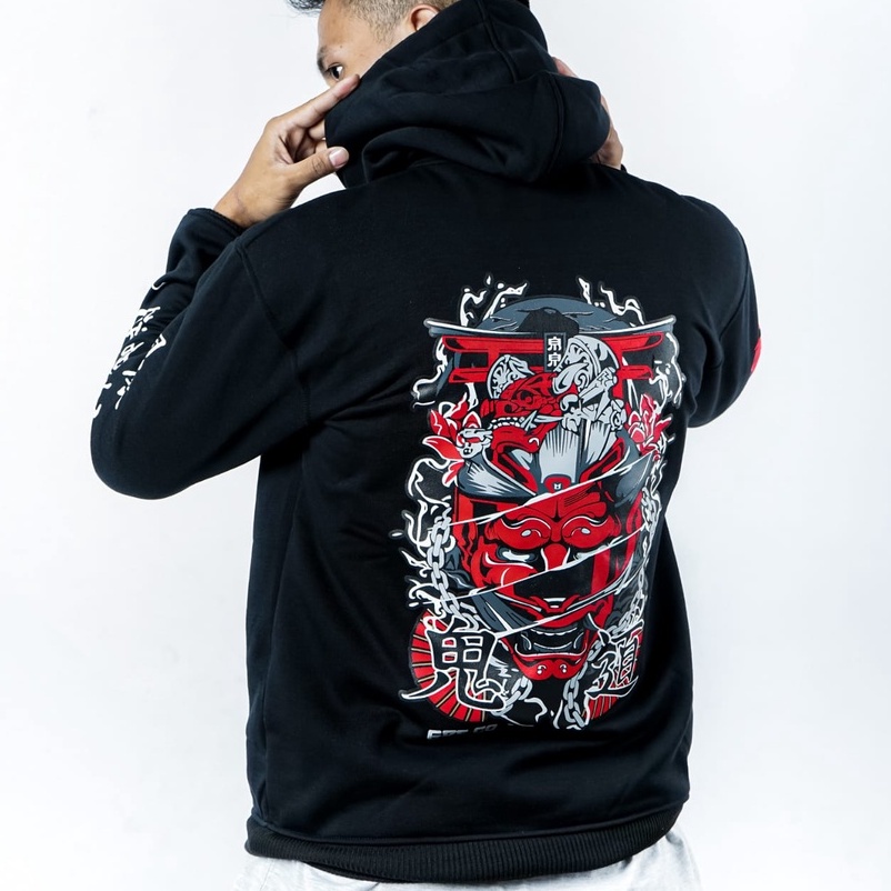 Hoodie Pria Jepang - RED VECTOR - M, L, & XL - Hoodie Hodie Hoddie Jaket Sweater Switer Sweter Pria 