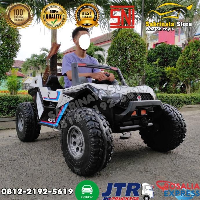 Mainan Mobil Aki Size Anak - Jeep Buggy Monster - Kyz 02 Ahyiseller