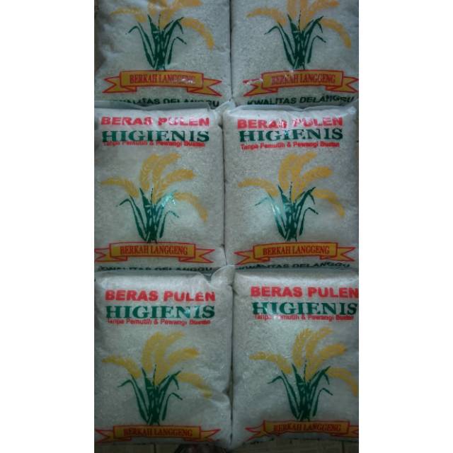 

Beras Pulen Higienis Kemasan 3 kg dan 5kg