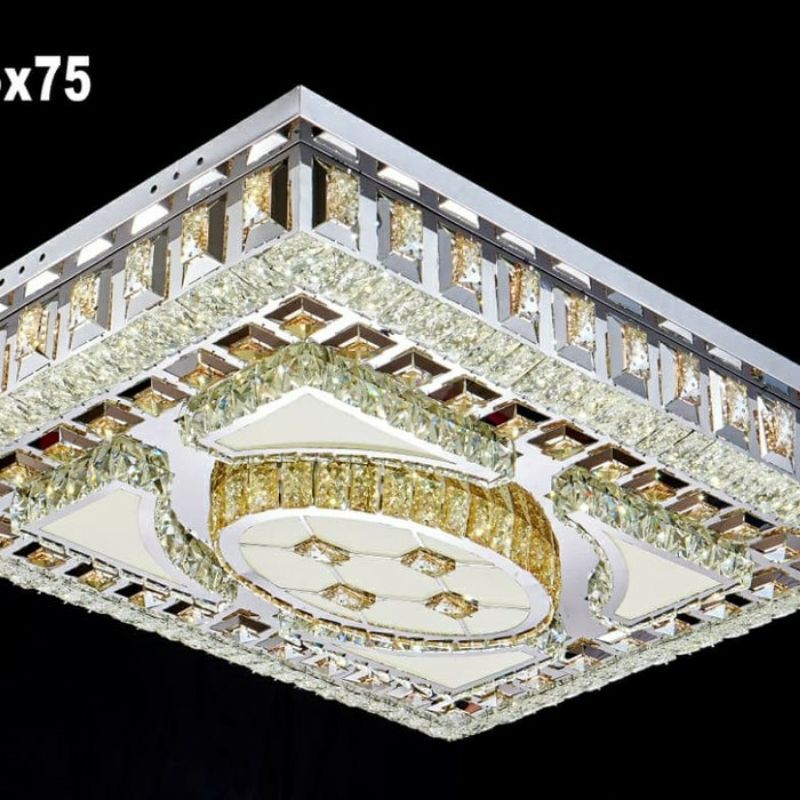 LAMPU PLAFON CRISTAL HIAS LED 3 WARNA