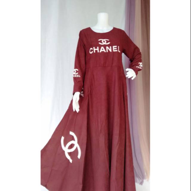 Baju Chanel / baju import / gamis cantik / gamis Cordoray/ Chanel Dress