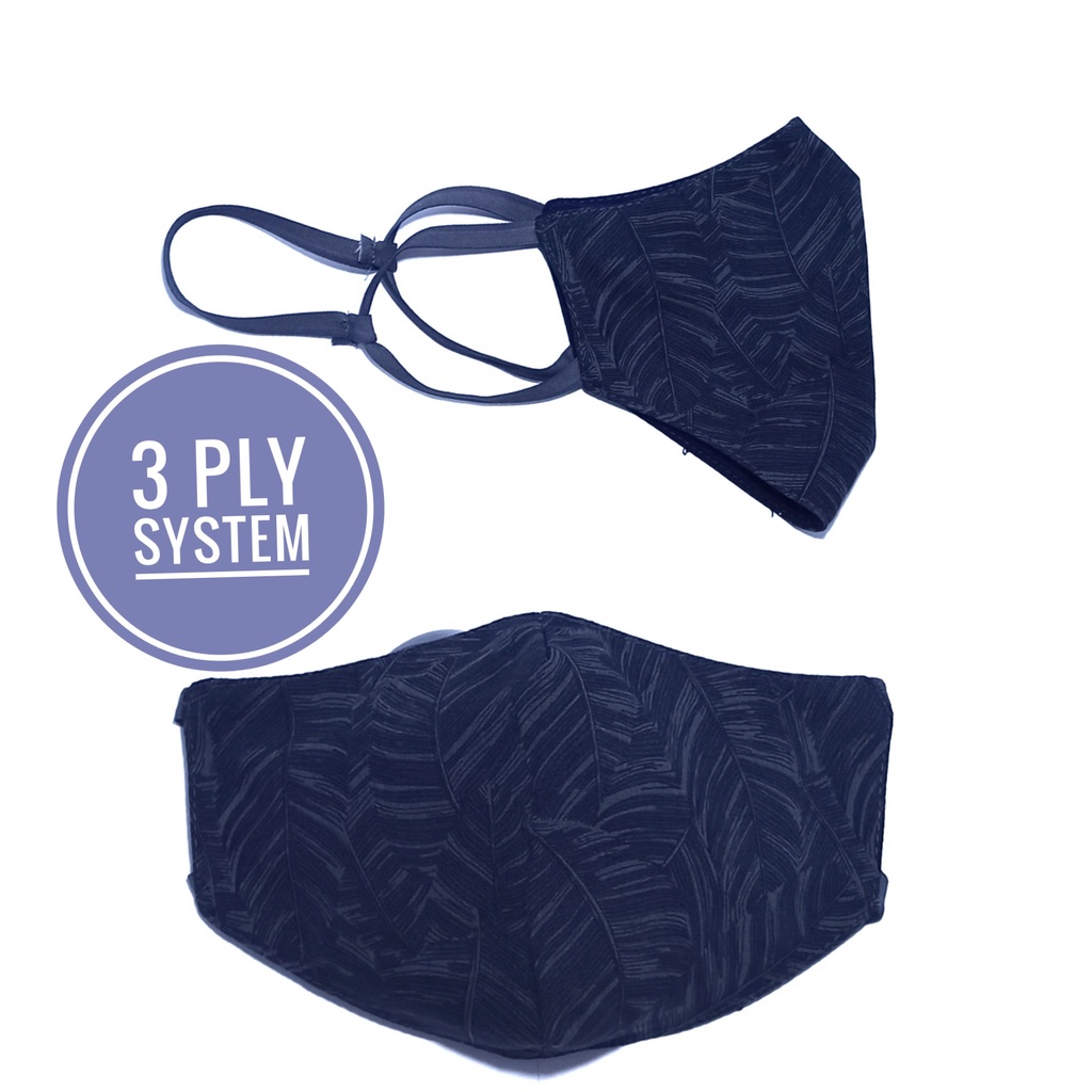 MASKER DEWASA MOTIF FLOWER MODEL DUCKBILL KAIN WAJAH PEREMPUAN LAKI LAKI COWOK BAHAN POLOS HIJAB KER