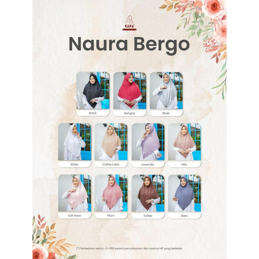 HIJAB INSTAN BERGO WANITA KEKE NAURA,NAURA HIJAB BERGO MUSLIM,HIJAB INSTAN WANITA