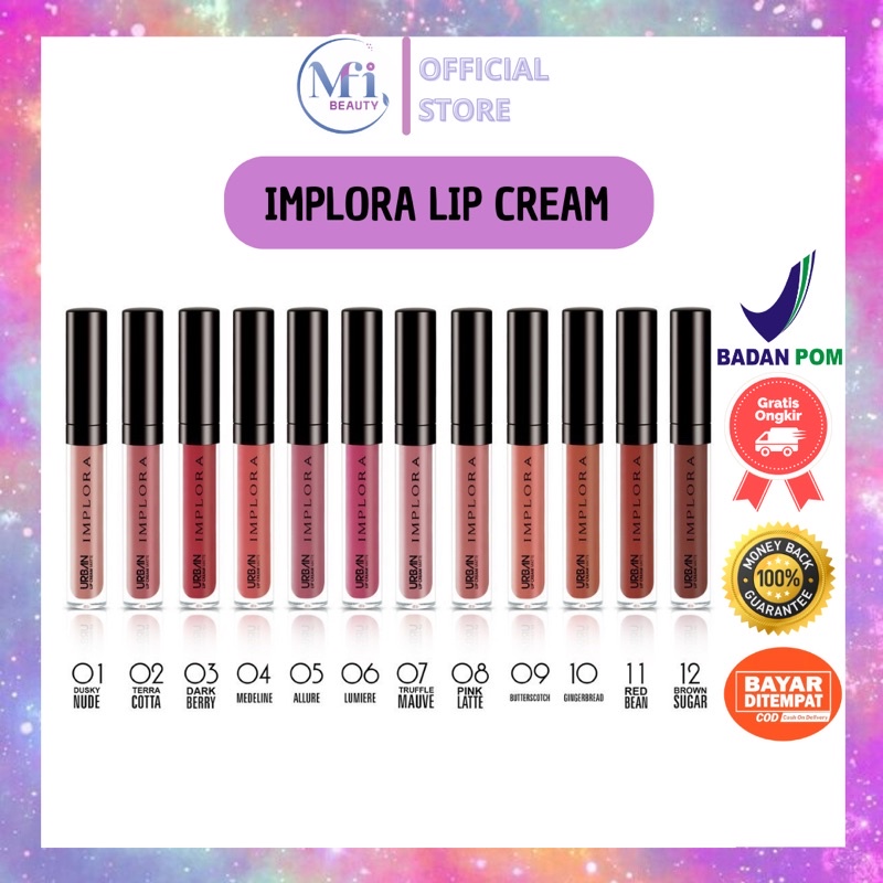 MFI - IMPLORA URBAN LIP CREAM MATTE l Netto 2.9 gr
