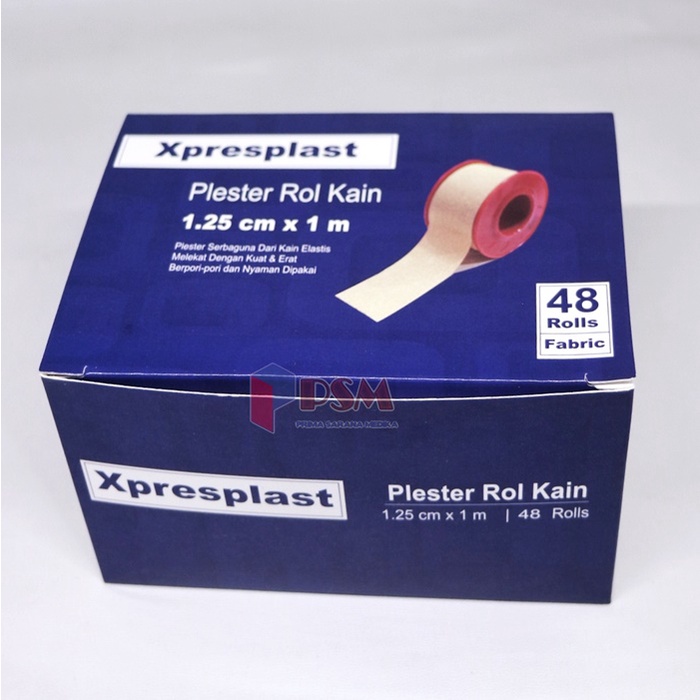 Gidcare Xpresplast Plester Rol Kain 1,25cm x 1m / Sejenis Leukoplast