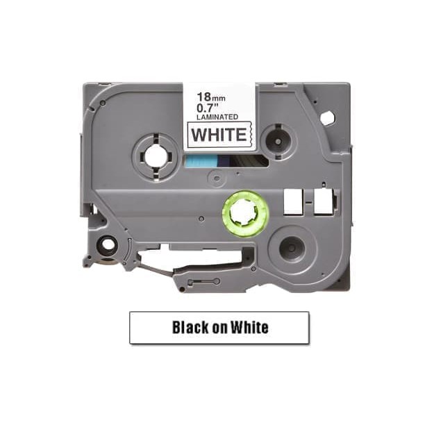 Brother Ptouch Label Tape TZe-241 18mm Black on White TZe241 Resmi