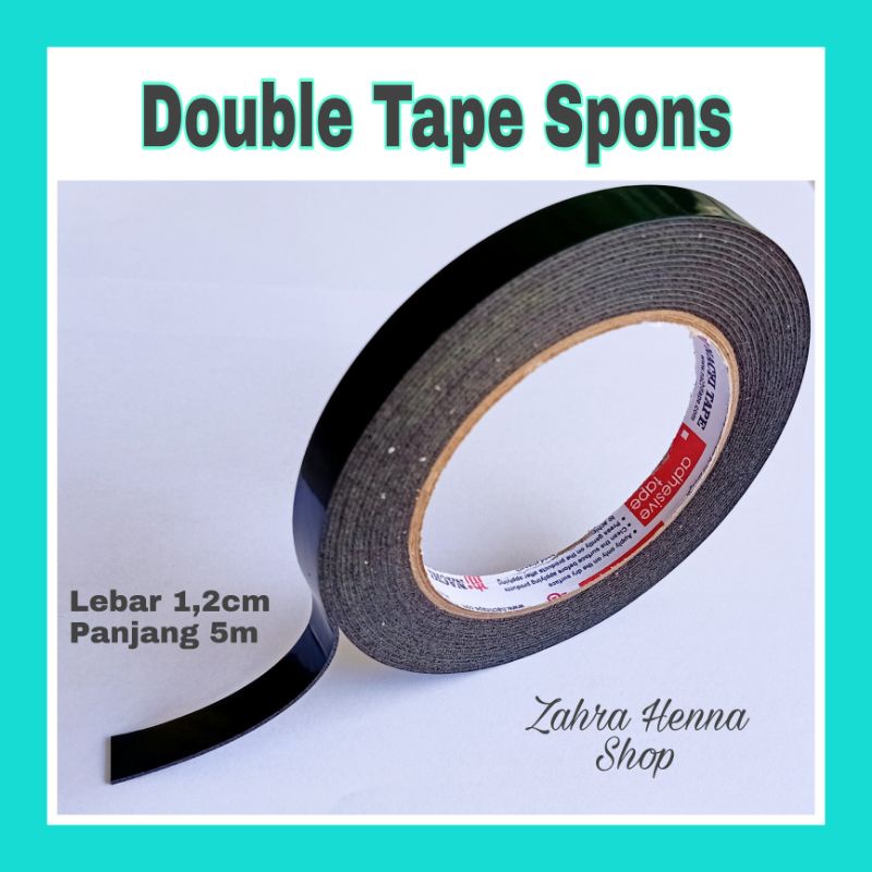 

Hitam/ Putih Isolasi Double Tape Spons 1cm Nachi Tape