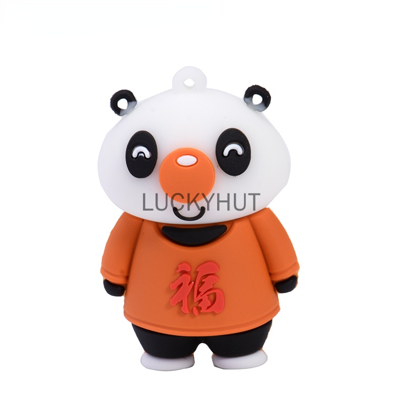 Pendrive 128GB Panda Lucu 1TB 2TB 1GB 8GB 16GB 32GB 64GB Untuk Hadiah