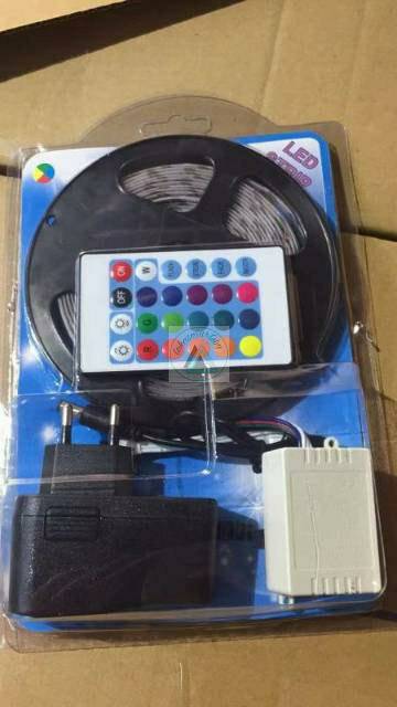 Lampu LED STRIP 3528 SMD 2835 IP44 RGB / Remote&amp;Adaptor / Lampu Tik Tok