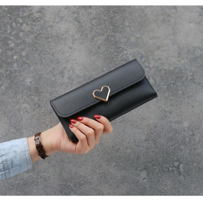 Dompet wanita love panjang hitam