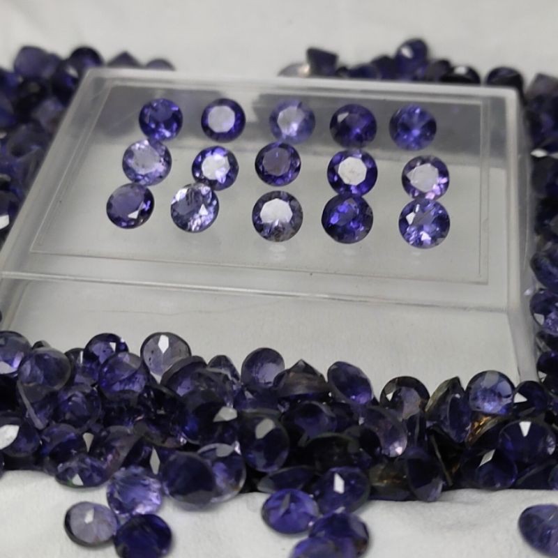 NATURAL BATU TABUR 5MM IOLITE SAFIR AIR