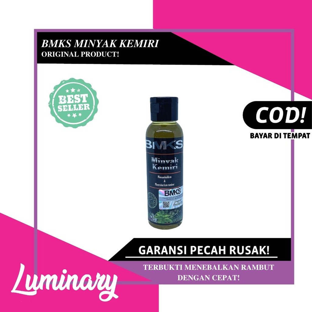 BMKS Minyak Kemiri Black Magic Vitamin Penumbuh Rambut Minyak Rambut Pria Perawatan Rambut Rusak Original BPOM