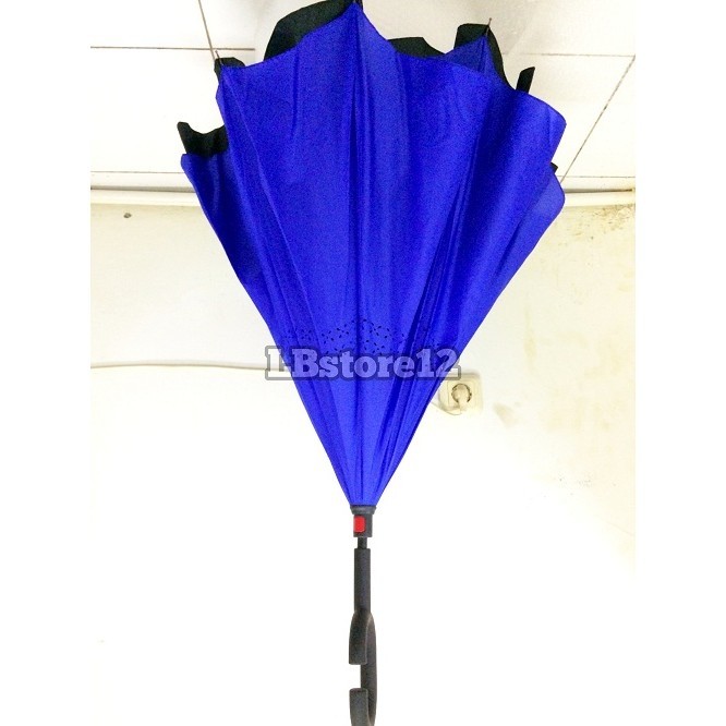 Kazbrella Payung Terbalik Gagang C / Reverse Umbrella / Payung Modern