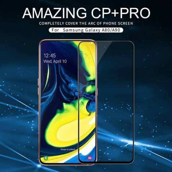 Amazing CP Plus Pro Full 3D Tempered Glass Samsung A80 A90 Original