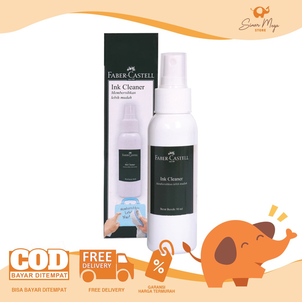 

Faber Castell Ink Cleaner 90 ml / Cairan Spray Semprotan Pembersih Tinta Murah Berkualitas