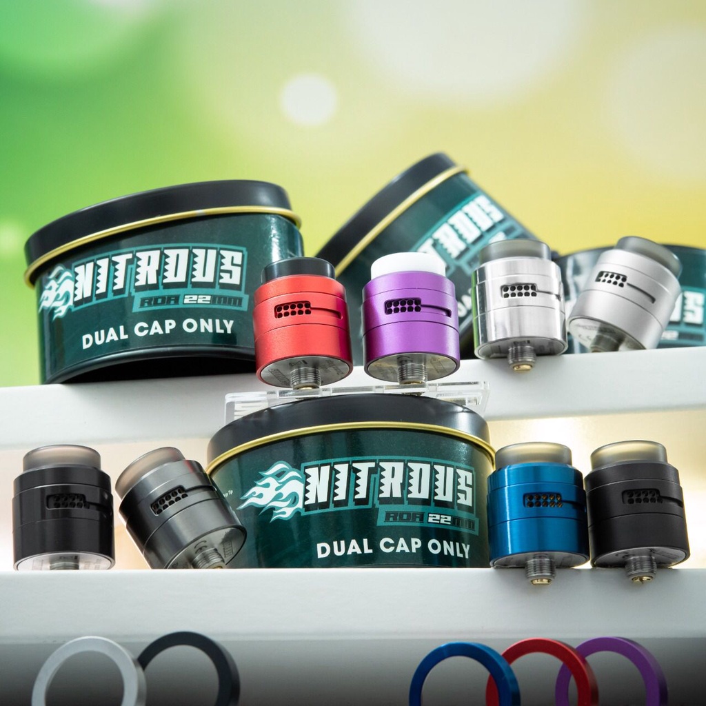 NITROUS RDA CAP DUAL ONLY 22MM BY DAMNVAPE x KOKO SARANG